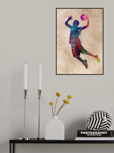 Basketball Sport Art 10 Poster och Canvastavla