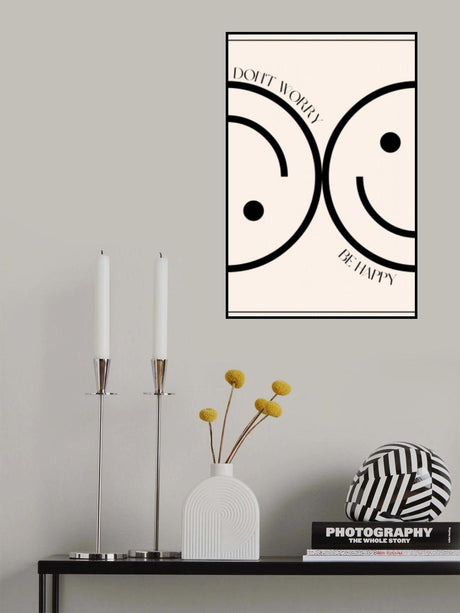 Don't Worry, Be Happy Print Poster och Canvastavla