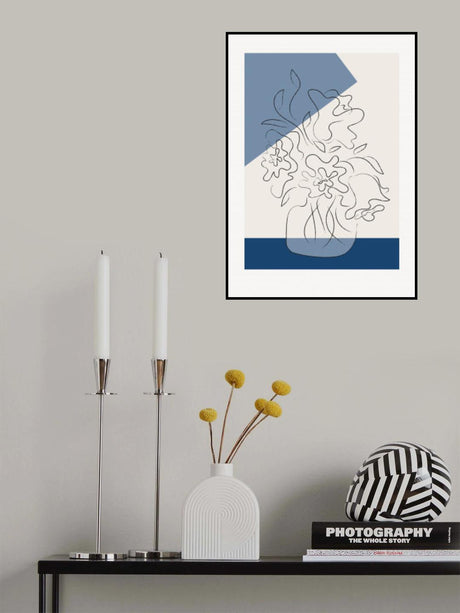 Tres Chic Bleu Poster och Canvastavla