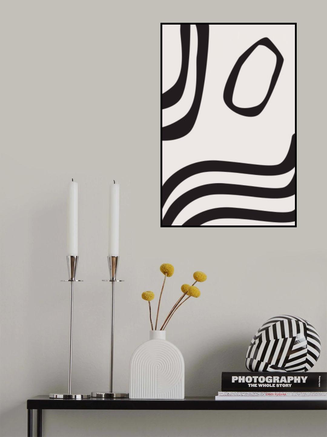 Black Curves Poster och Canvastavla