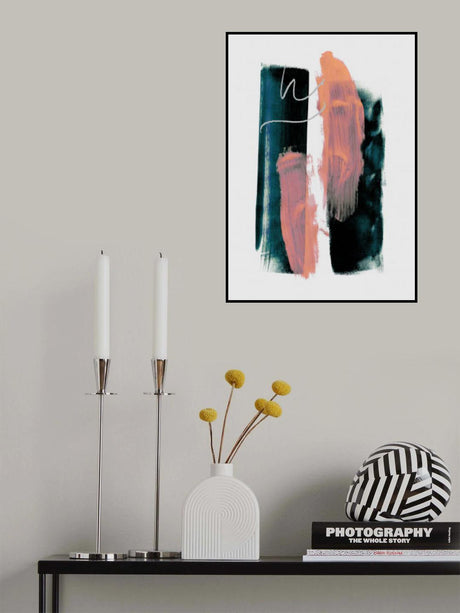 Abstract Brush Strokes 3x A1 Poster och Canvastavla