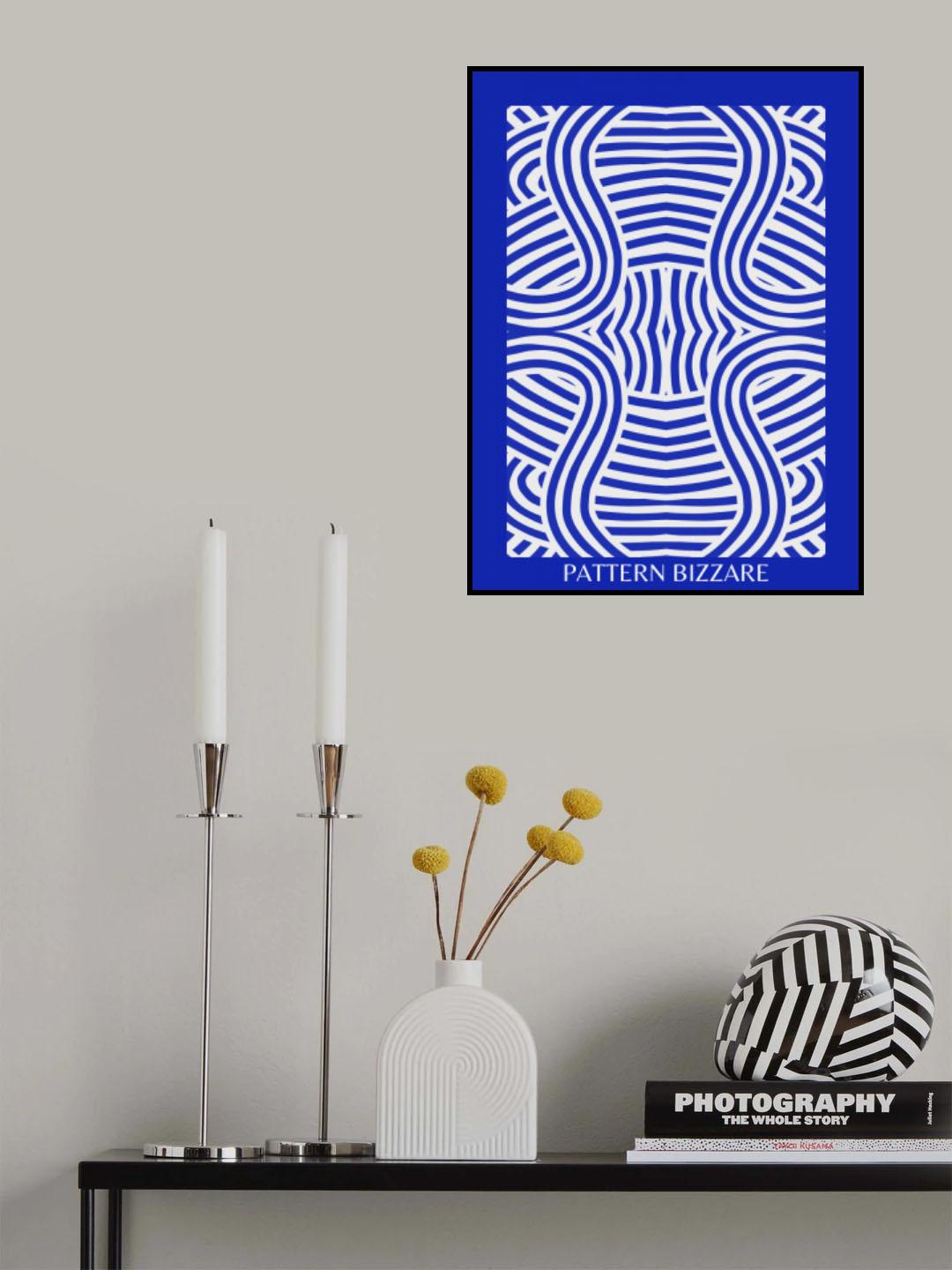 Blue Pattern Bizarre 2 Poster och Canvastavla