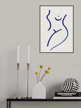 Nude Blue Poster och Canvastavla