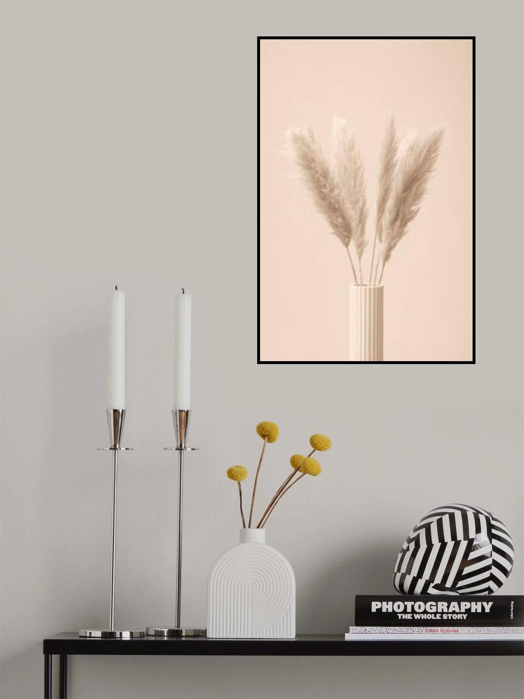 Pampas Grass Beige 11 Poster och Canvastavla