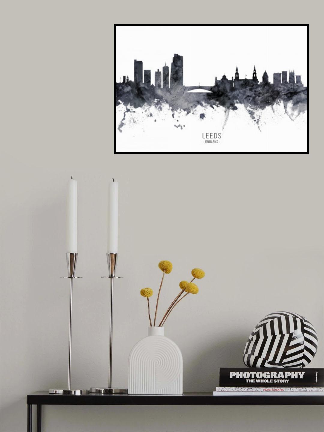 Leeds England Skyline Poster och Canvastavla