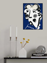 Landlady In Blue Poster och Canvastavla