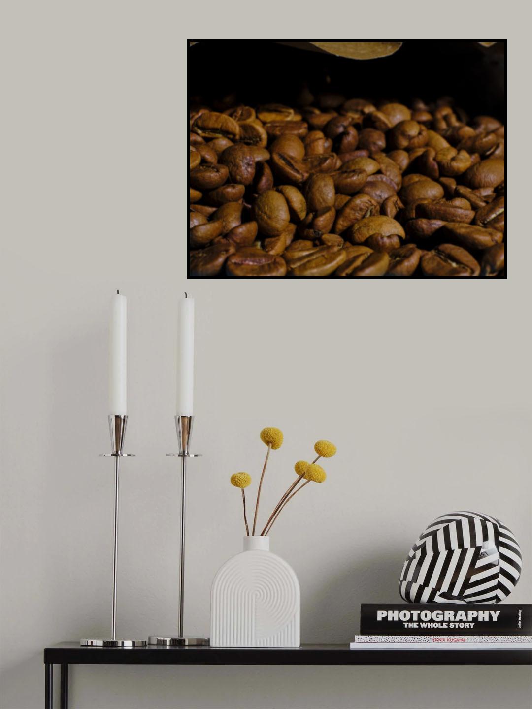 roasted coffee beans Poster och Canvastavla