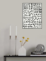 Dots and Strokes Poster och Canvastavla