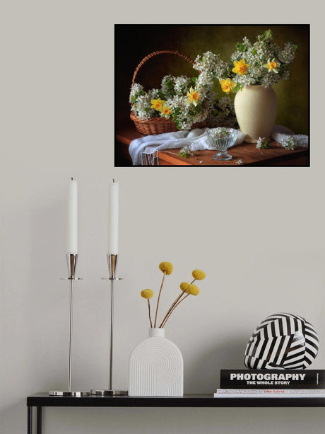 Still life with flowers may Poster och Canvastavla