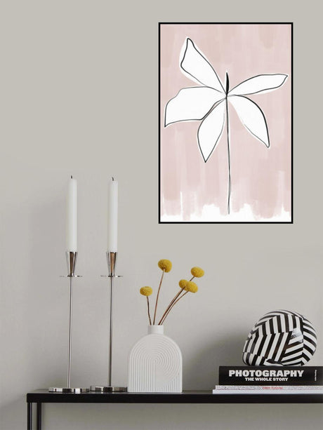 Bordered Flower Poster och Canvastavla