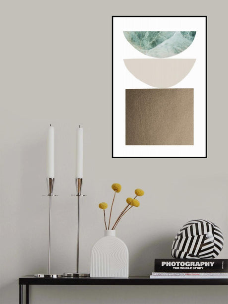 Textured Shapes Poster och Canvastavla