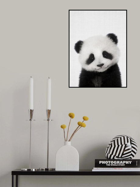 Peekaboo Baby Panda Poster och Canvastavla