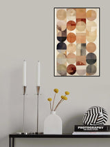 Pastel Circles Poster och Canvastavla