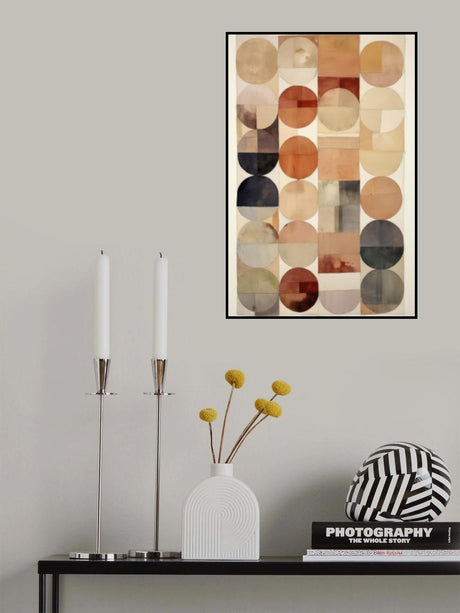 Pastel Circles Poster och Canvastavla