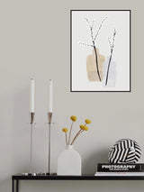 Flower branches in vases Poster och Canvastavla