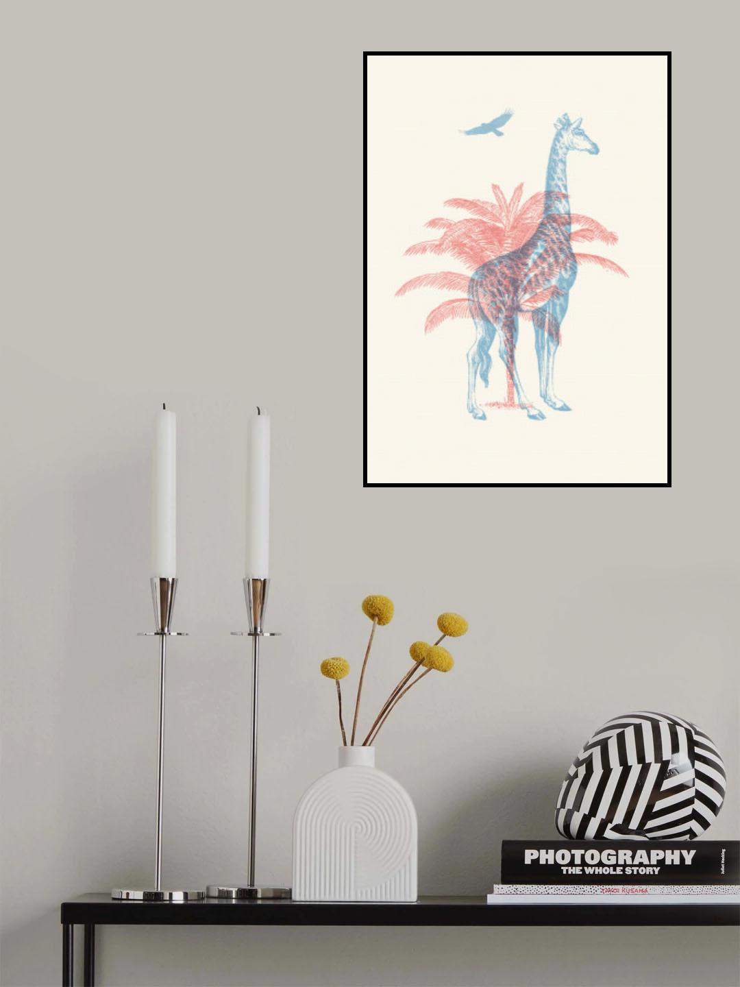 Giraffe Poster och Canvastavla