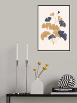 Golden Ginko Poster och Canvastavla