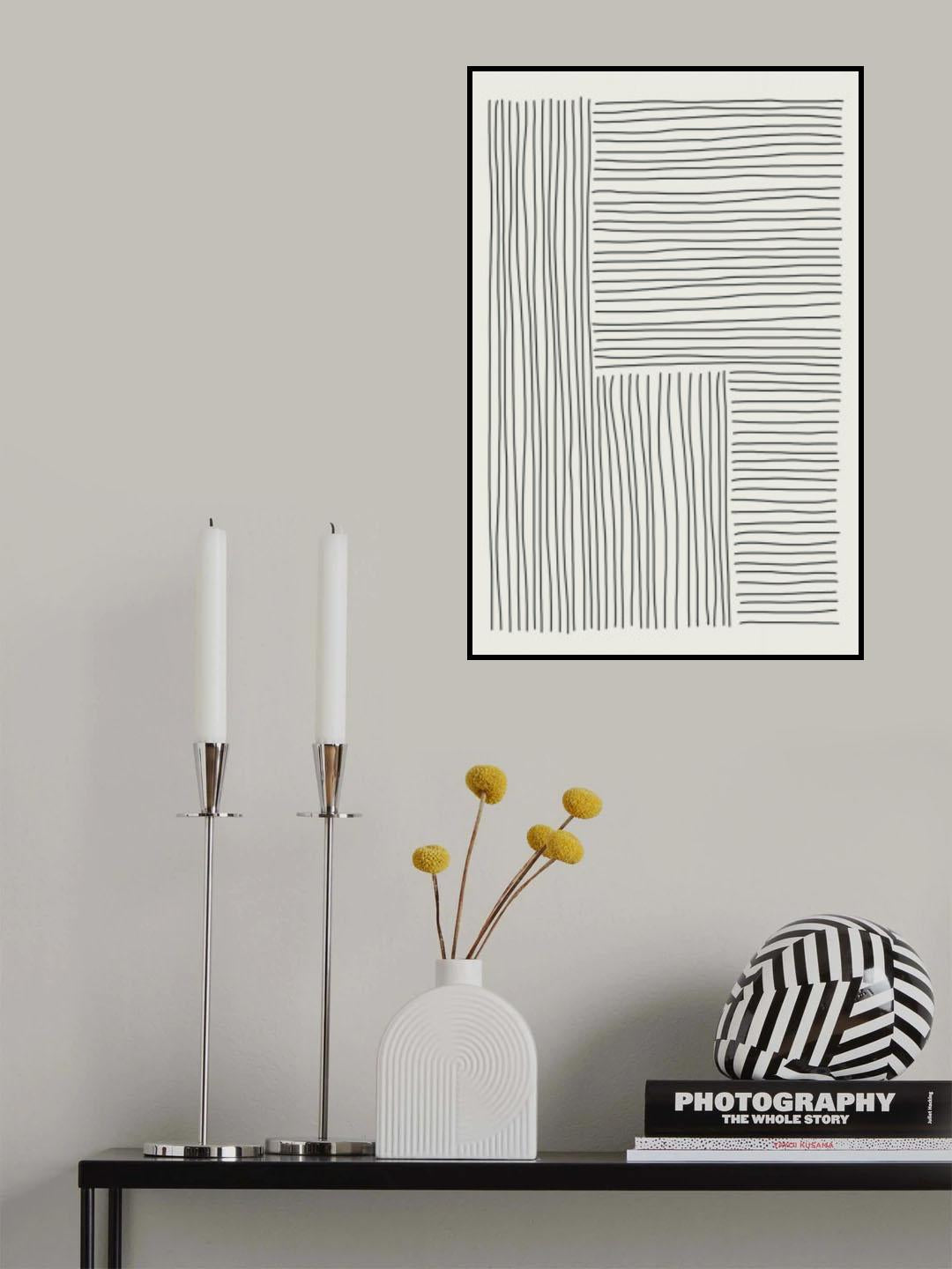 Boho Line Vibes #4 Poster och Canvastavla