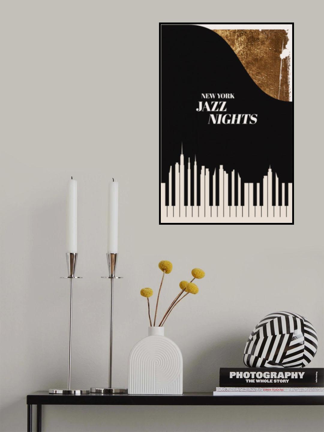 Jazz Nights Poster och Canvastavla