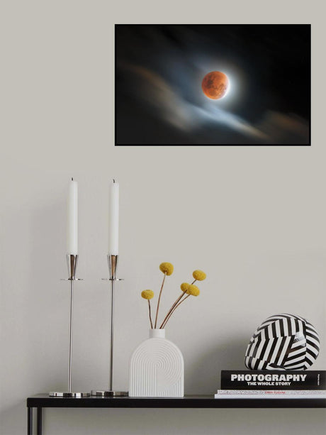 super blood lunar eclipse Poster och Canvastavla