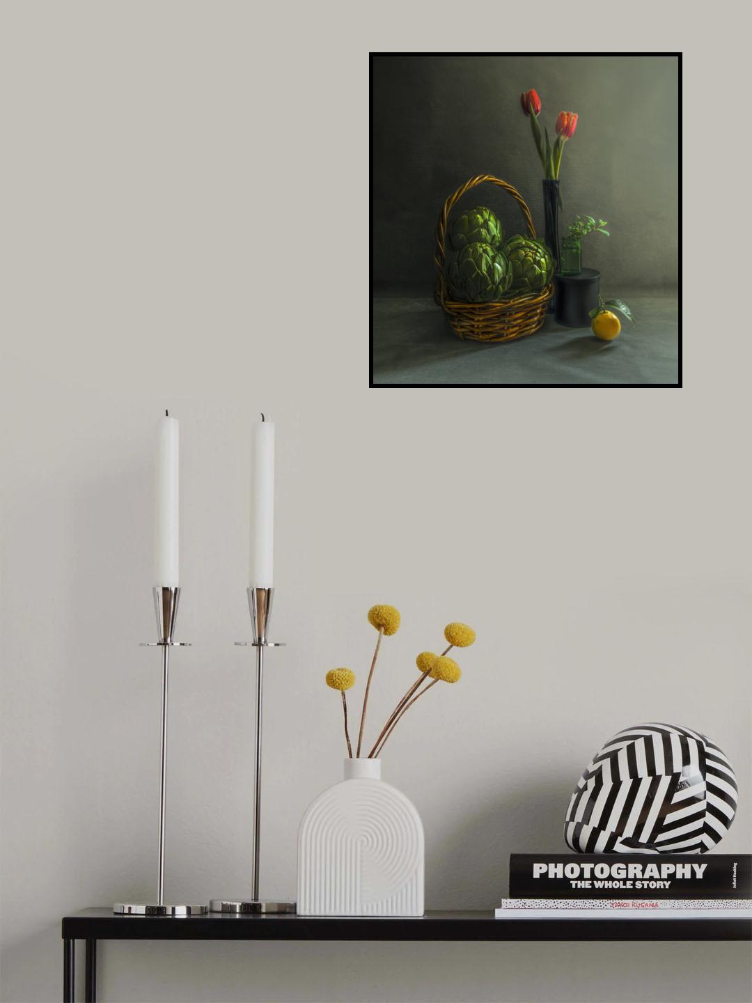 Artichoke still life Poster och Canvastavla