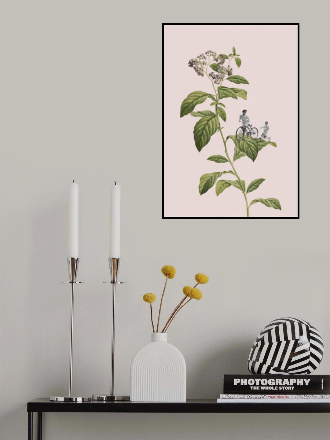 Botanical cycling Poster och Canvastavla