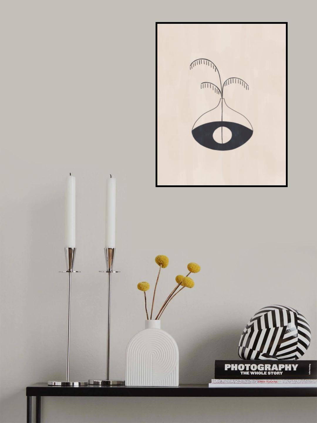 Evil Eye Vase Poster och Canvastavla