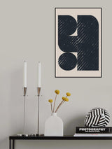 Geometric Modern No 3 Poster och Canvastavla