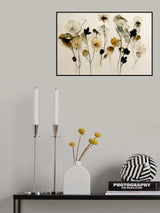 Beautiful Dry Flowers Poster och Canvastavla