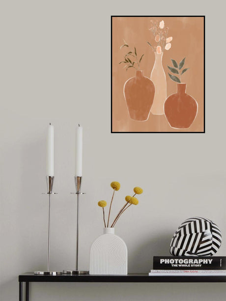 Set of Flower Vases Poster och Canvastavla