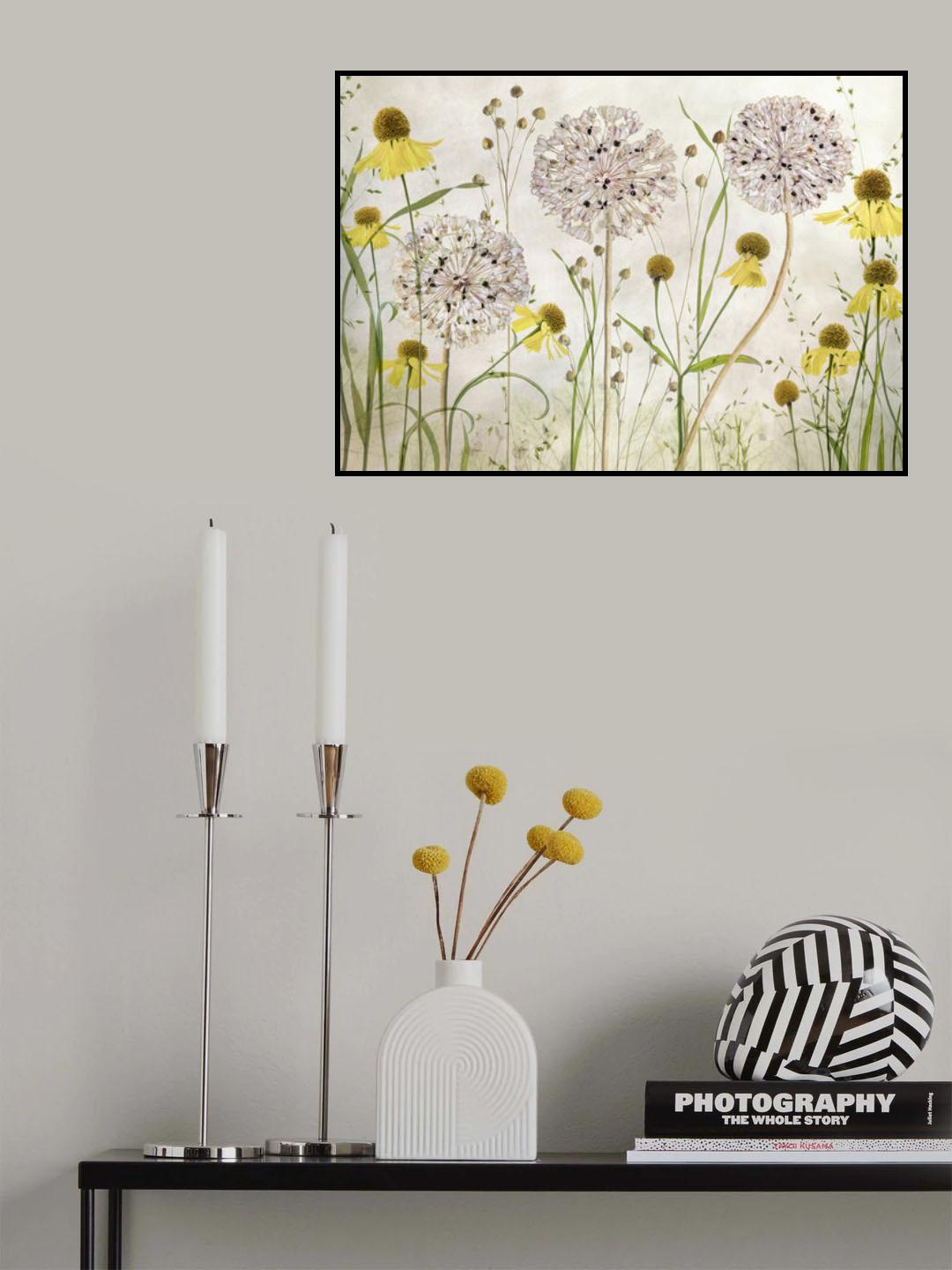 Alliums and heleniums Poster och Canvastavla