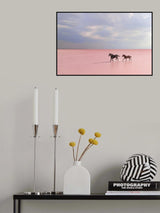 pink salt lake Poster och Canvastavla