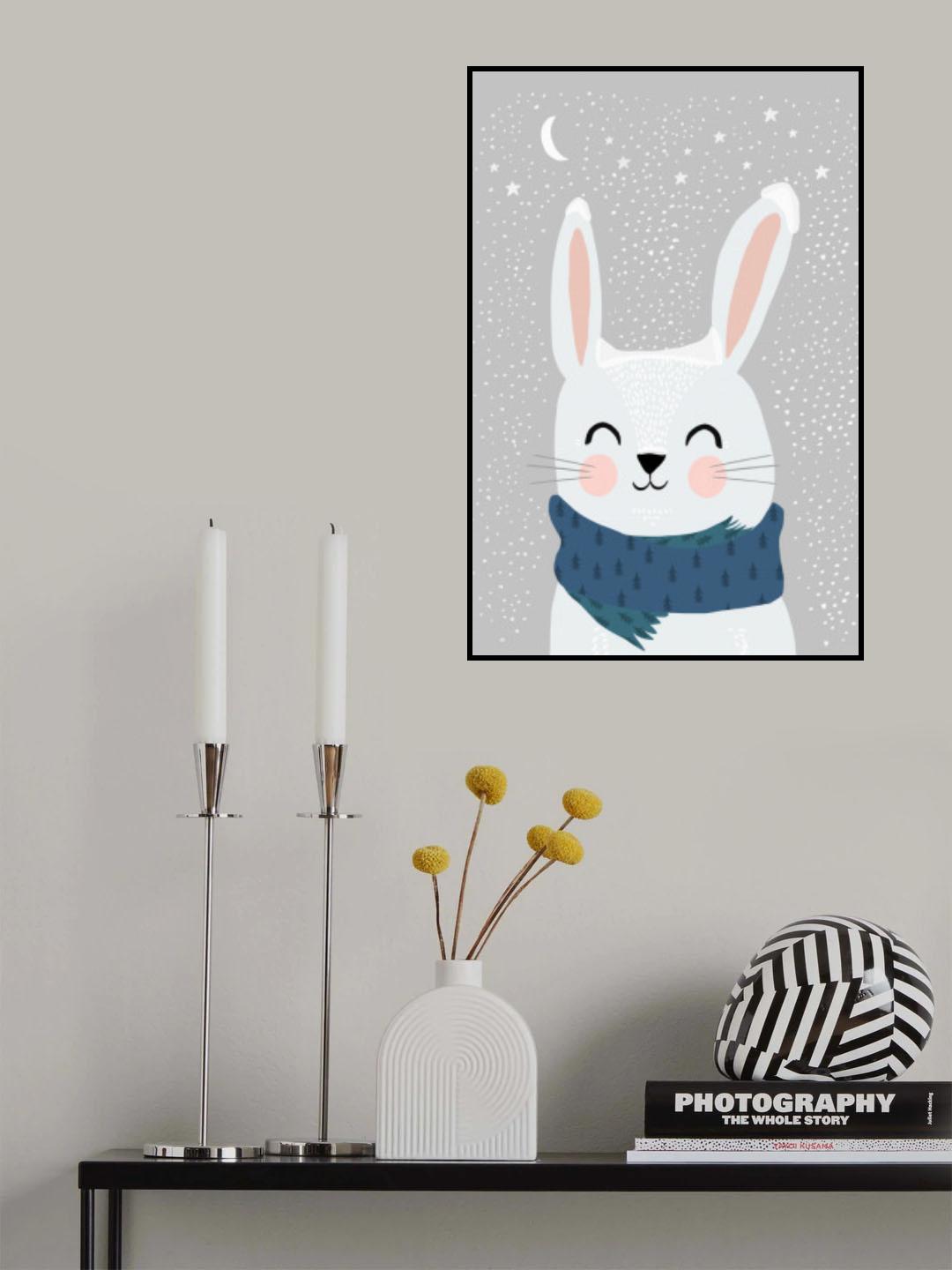 Snow Bunny Poster och Canvastavla