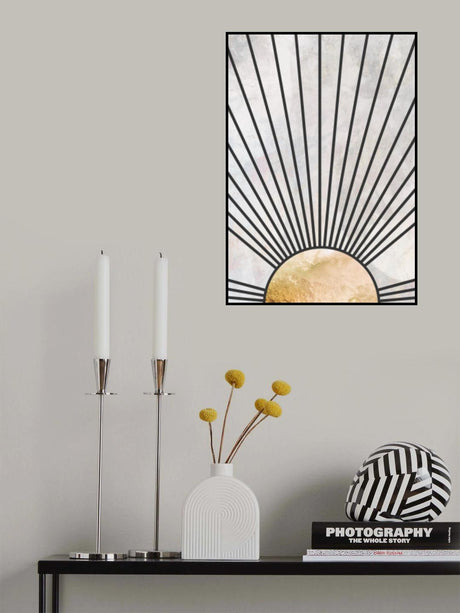 Modern boho sun Poster och Canvastavla