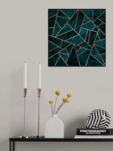 Deep Teal Stone Poster och Canvastavla