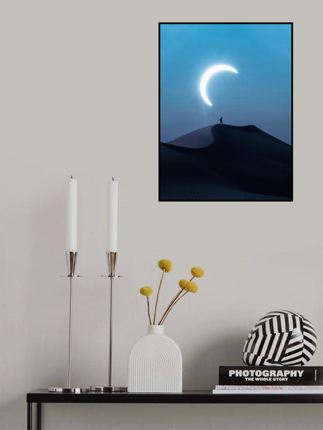 Fascinating view of the solar eclipse Poster och Canvastavla