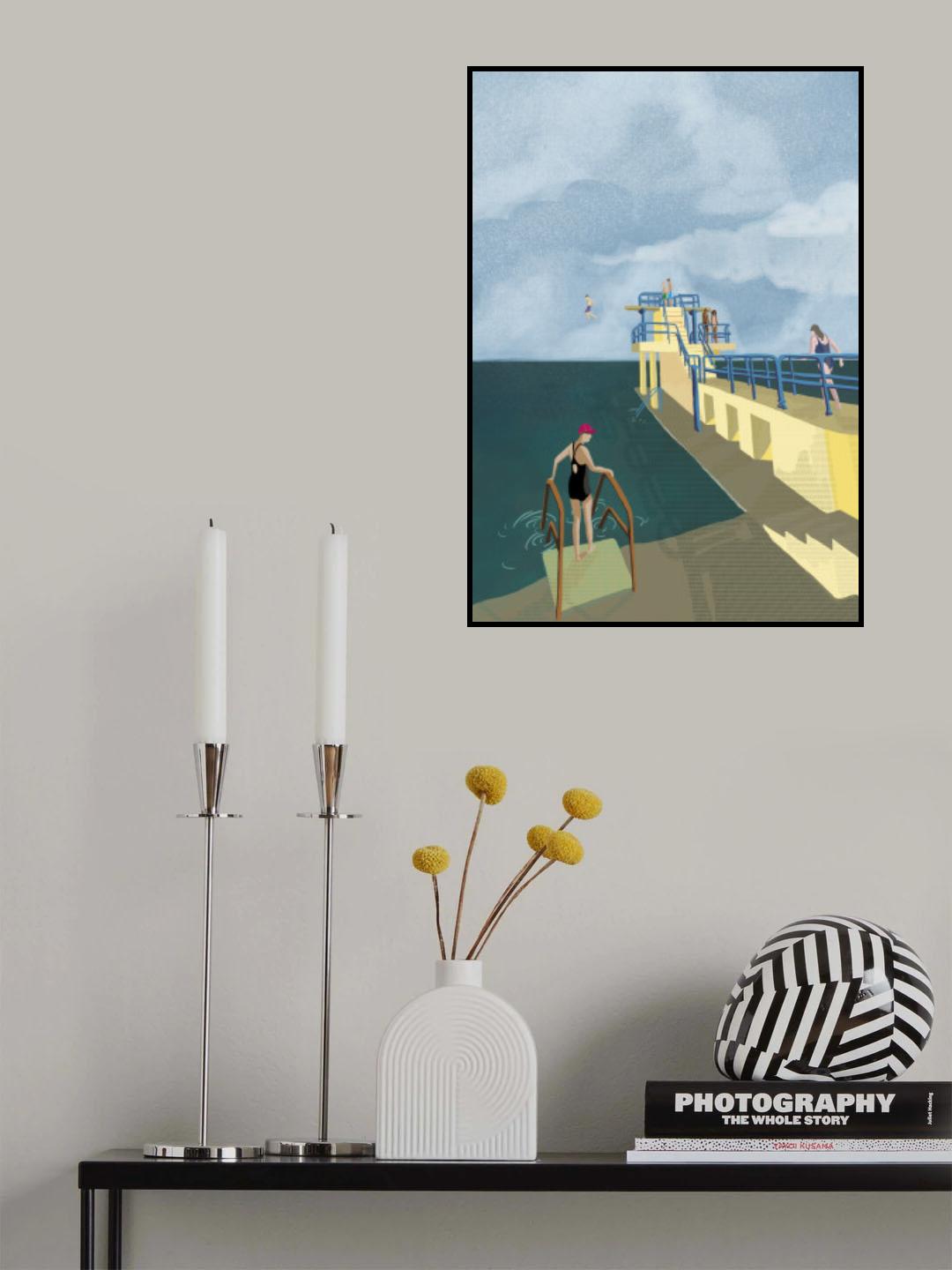 Blackrock, Salthill, Galway Ireland Art Print Poster och Canvastavla