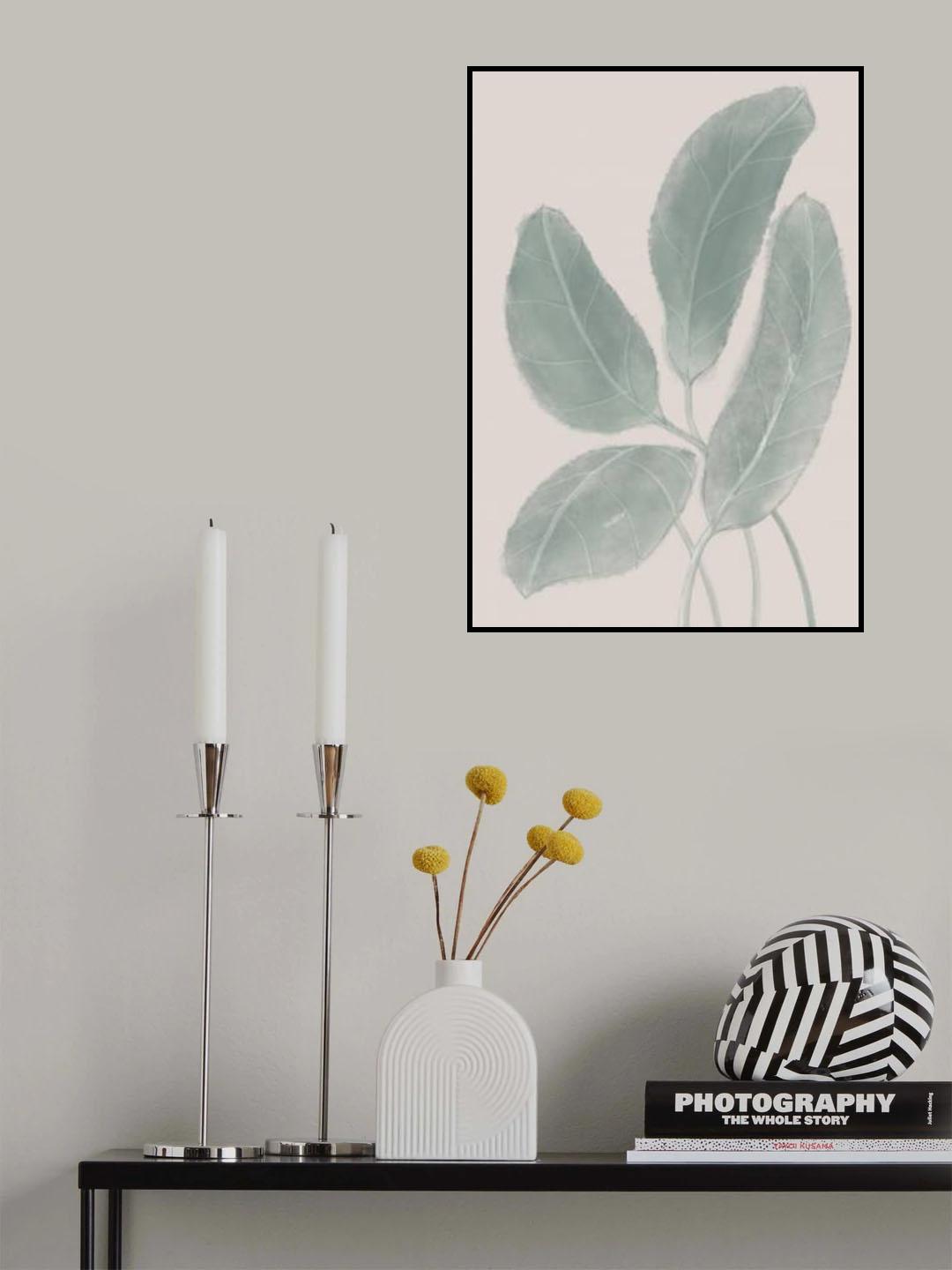 Leaves Watercolor Poster och Canvastavla