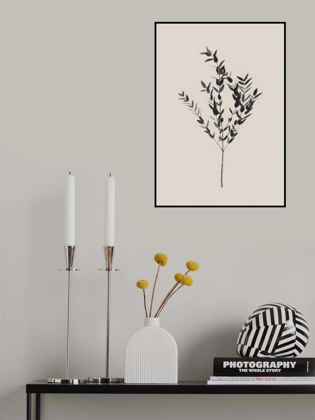 Inky Botanical Poster och Canvastavla