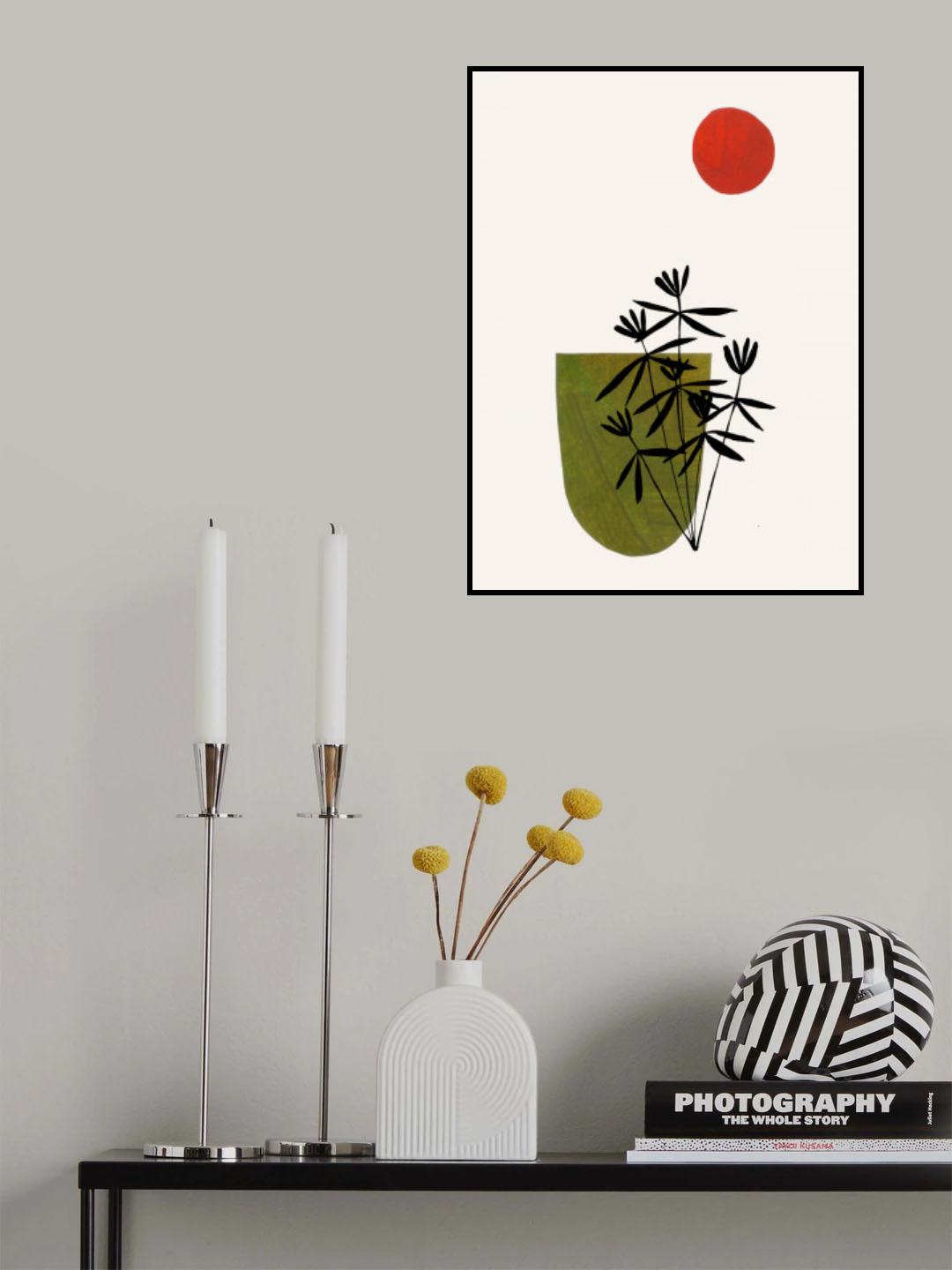 Olive Flowers Poster och Canvastavla