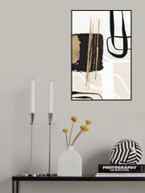 Abstract Black and Gold-5 Poster och Canvastavla