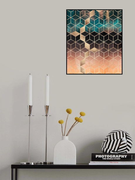 Ombre Dream Cubes Poster och Canvastavla