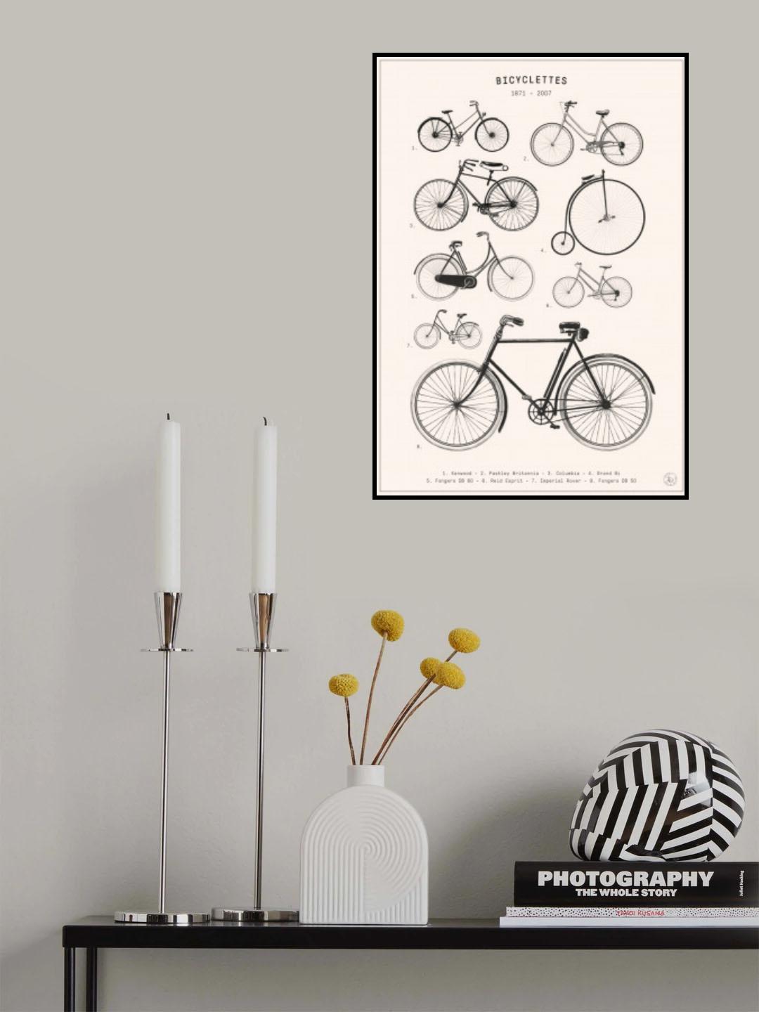 Bicyclettes Poster och Canvastavla