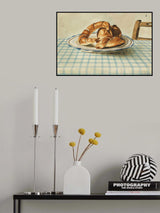 Still Life With Pastry Plate Poster och Canvastavla