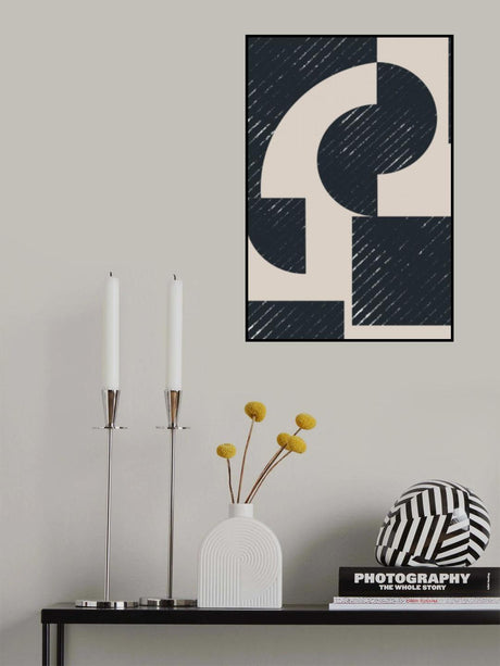 Geometric Modern No 1 Poster och Canvastavla