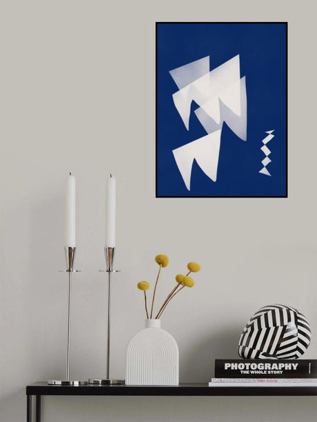 White Flag Minimalist Poster och Canvastavla