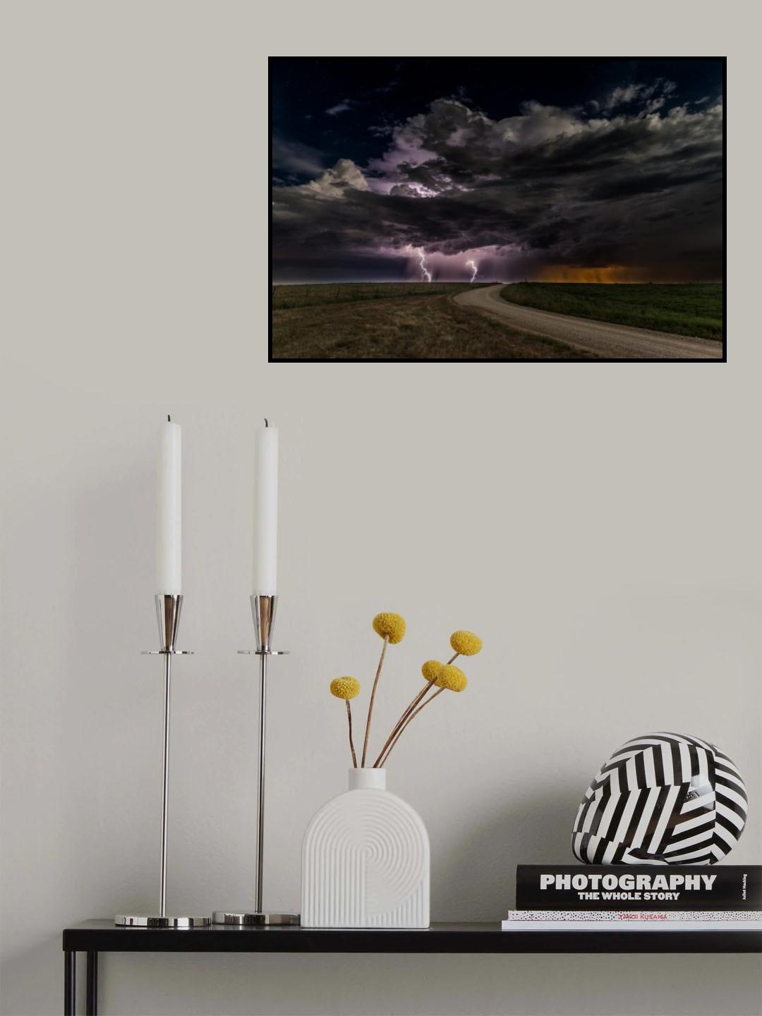 Prairie Lightning Poster och Canvastavla