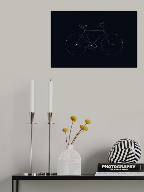 Bike Constellation Poster och Canvastavla