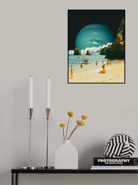 Space Beach Poster och Canvastavla