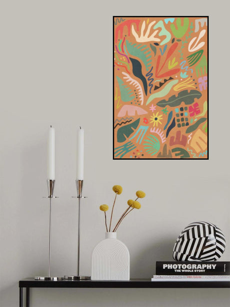 Summer Garden Colors and Shapes Poster och Canvastavla